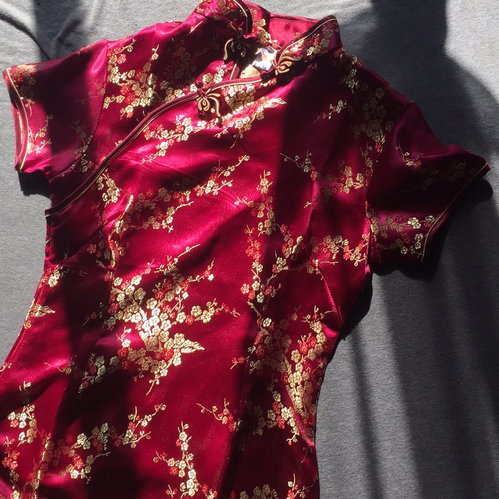 Cheongsam Mid Length Dress